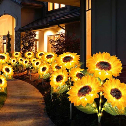 🌞🌻 Solar Sonnenblumenleuchte