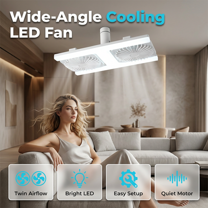 50% RABATT 💡🌀 LED Deckenventilator E27