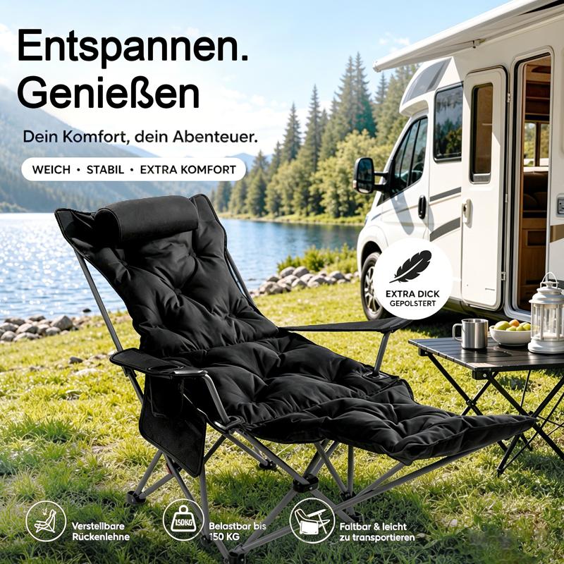 Verstellbarer Outdoor-Klappstuhl ☀️🏕️
