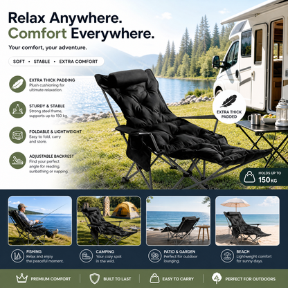 Verstellbarer Outdoor-Klappstuhl ☀️🏕️