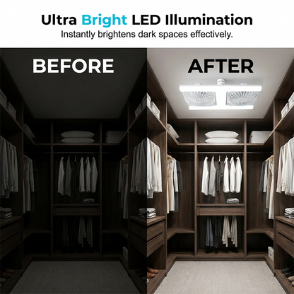 50% RABATT 💡🌀 LED Deckenventilator E27