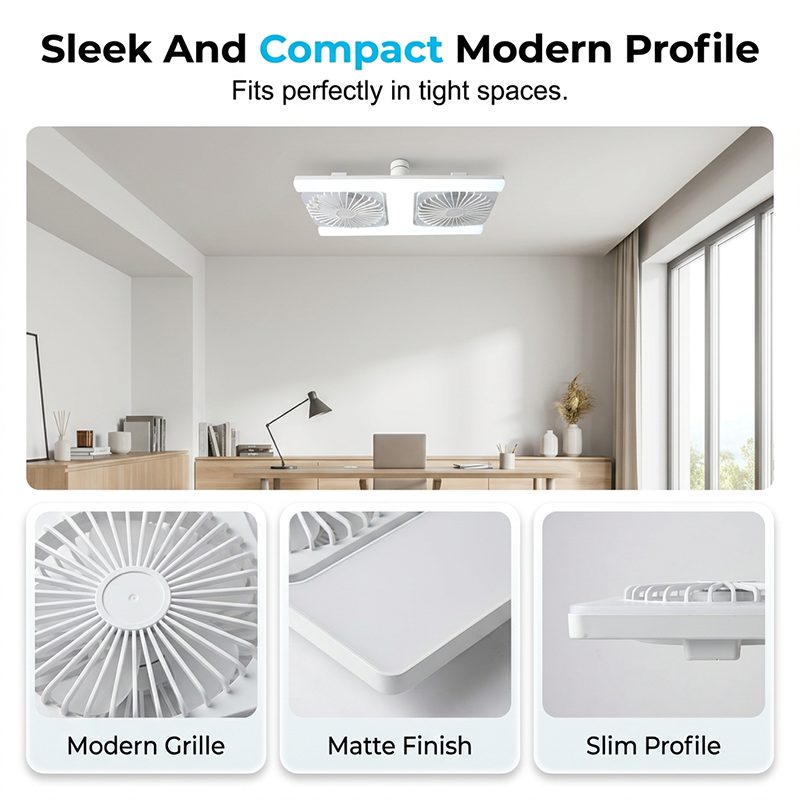50% RABATT 💡🌀 LED Deckenventilator E27