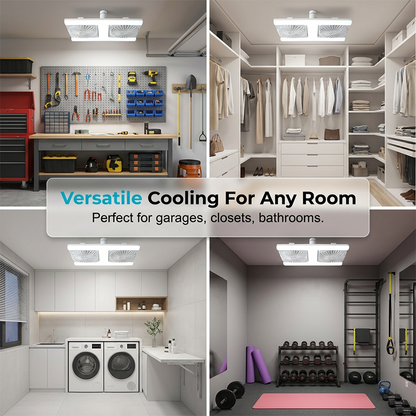 50% RABATT 💡🌀 LED Deckenventilator E27