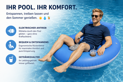 50% RABATT 💦🛟 Elektrischer Pool-Schwimmsessel