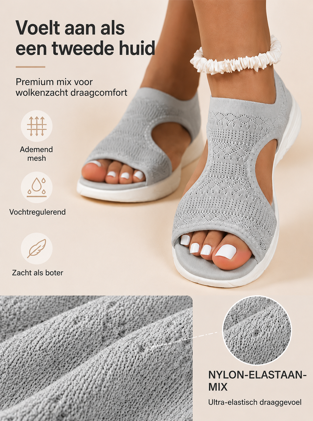 50% RABATT 👡 Atmungsaktive Damen-Sandalen