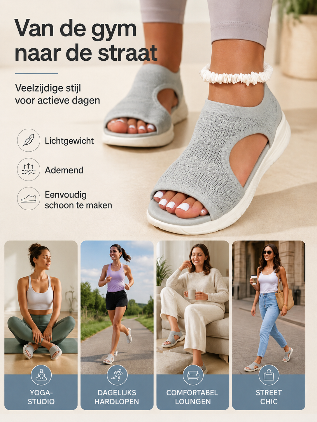 50% RABATT 👡 Atmungsaktive Damen-Sandalen