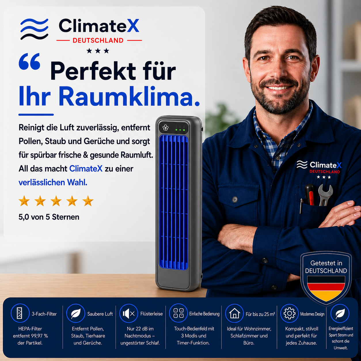 50% RABATT ❄️🌞 ClimateX™ Luftkühler