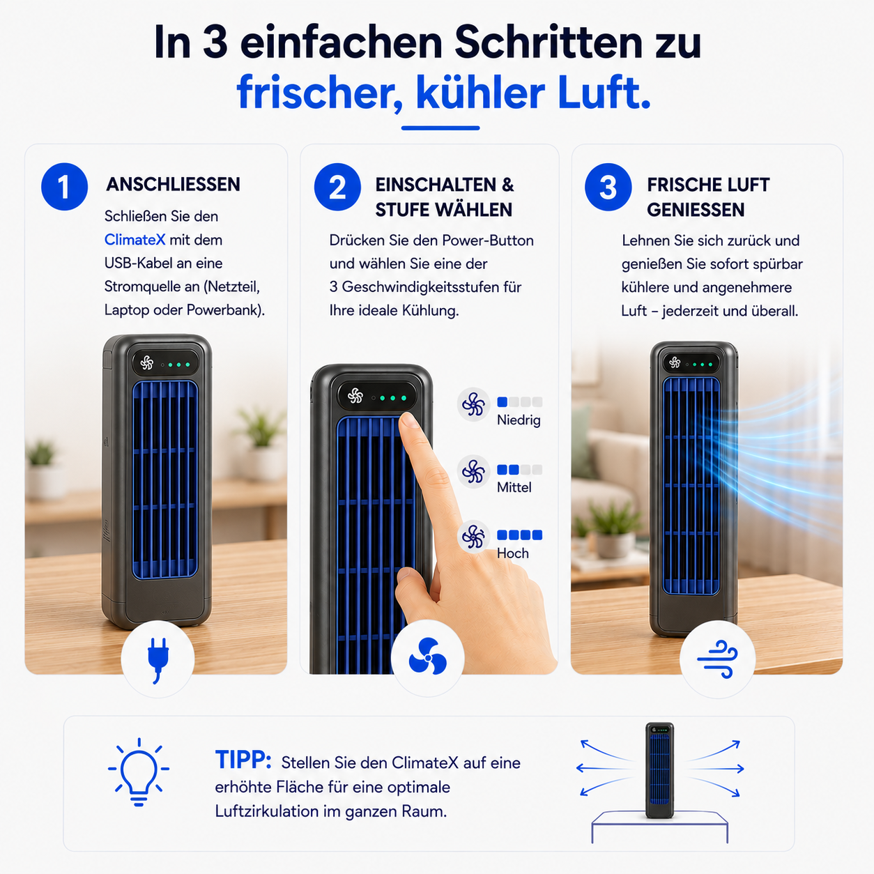 50% RABATT ❄️🌞 ClimateX™ Luftkühler