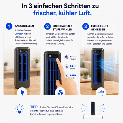 50% RABATT ❄️🌞 ClimateX™ Luftkühler