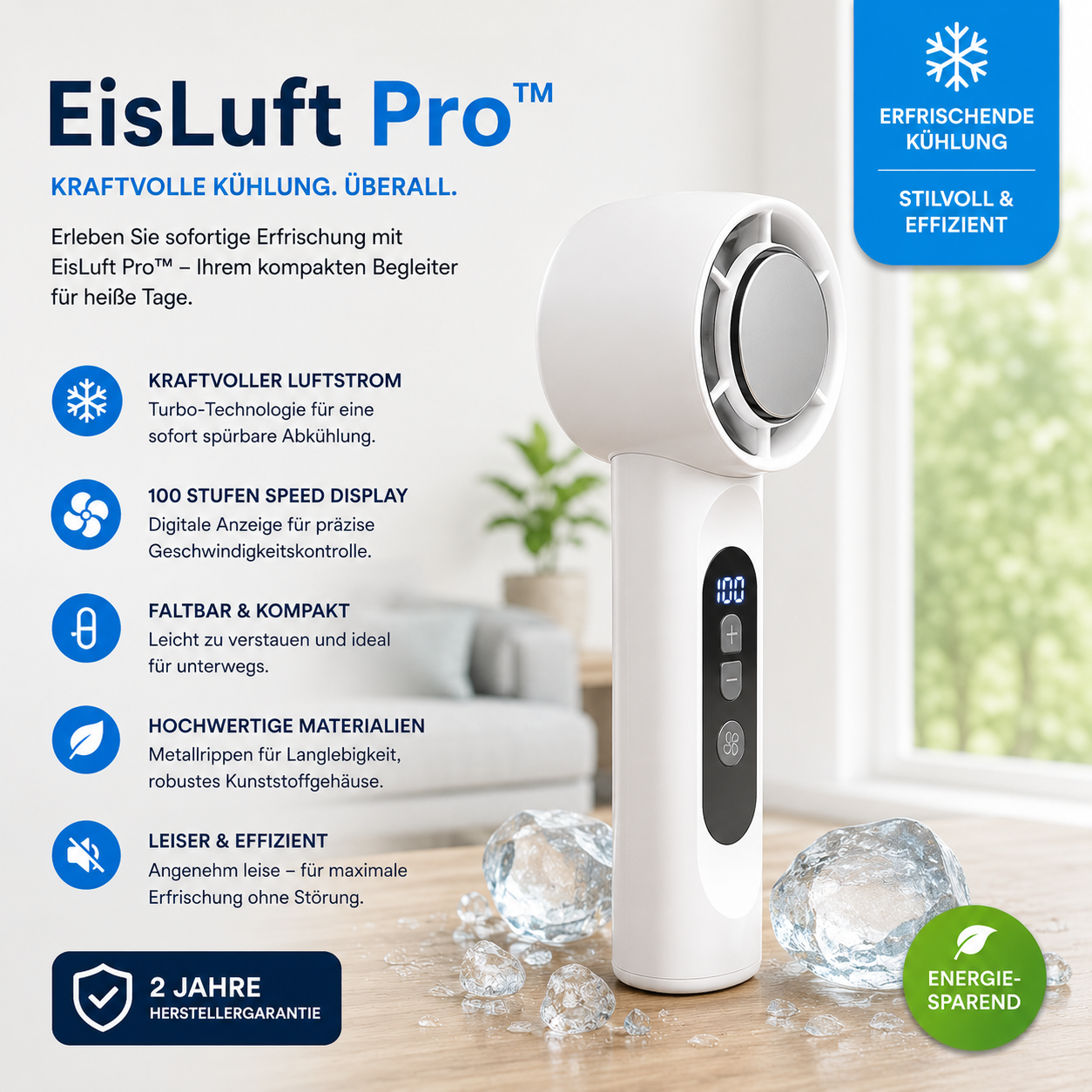 50% RABATT ❄️🌬️ EisLuft Pro™ Ventilator