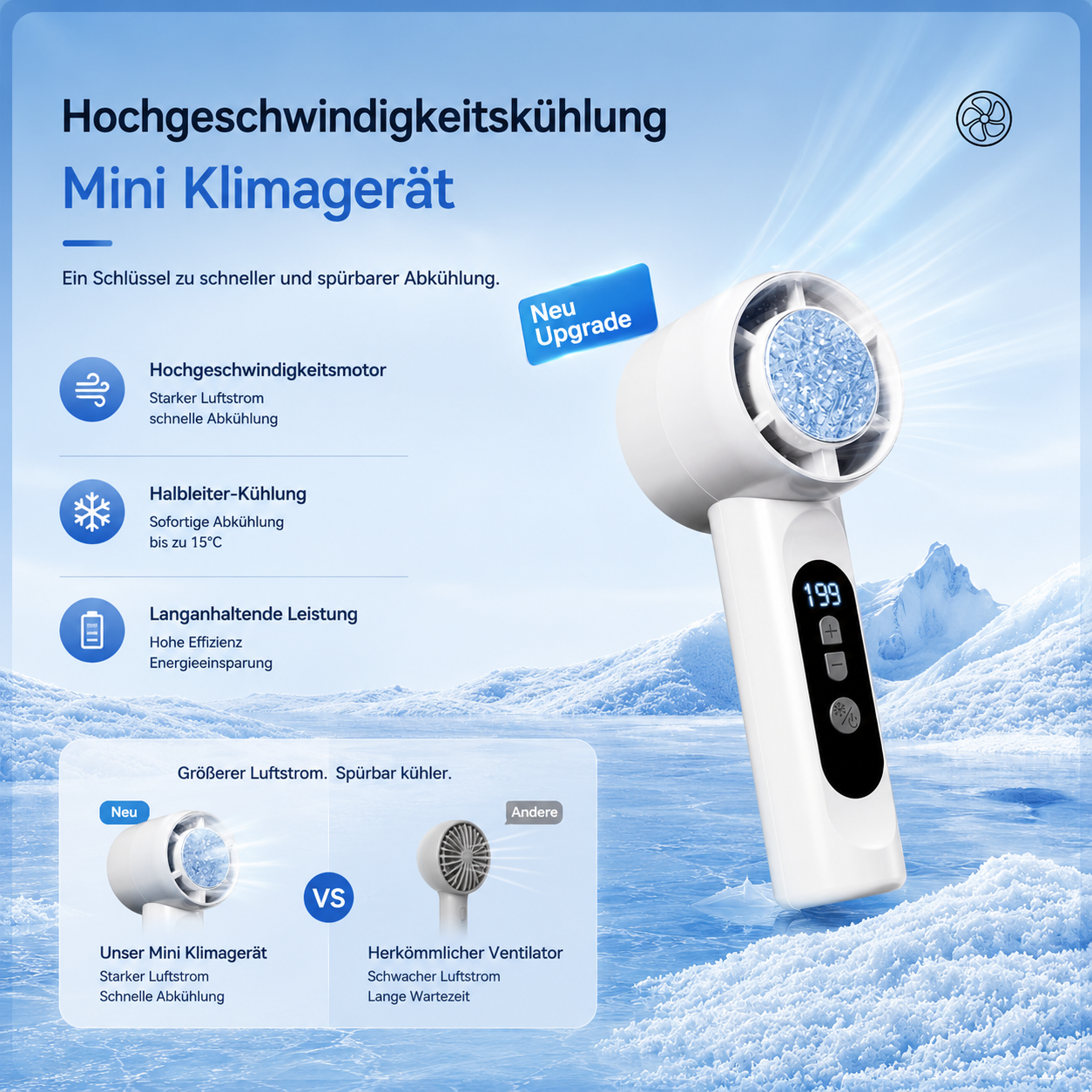50% RABATT ❄️🌬️ EisLuft Pro™ Ventilator