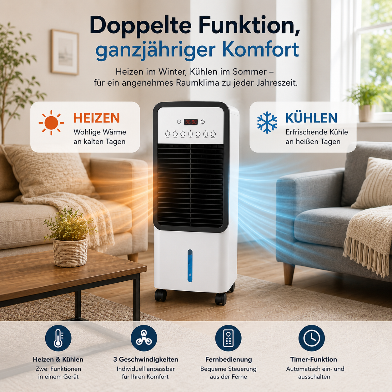 50% RABATT ❄️🔥 FreiKlima Max 2-in-1