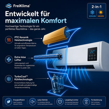 50% RABATT ❄️🔥 FreiKlima Pro 2-in-1