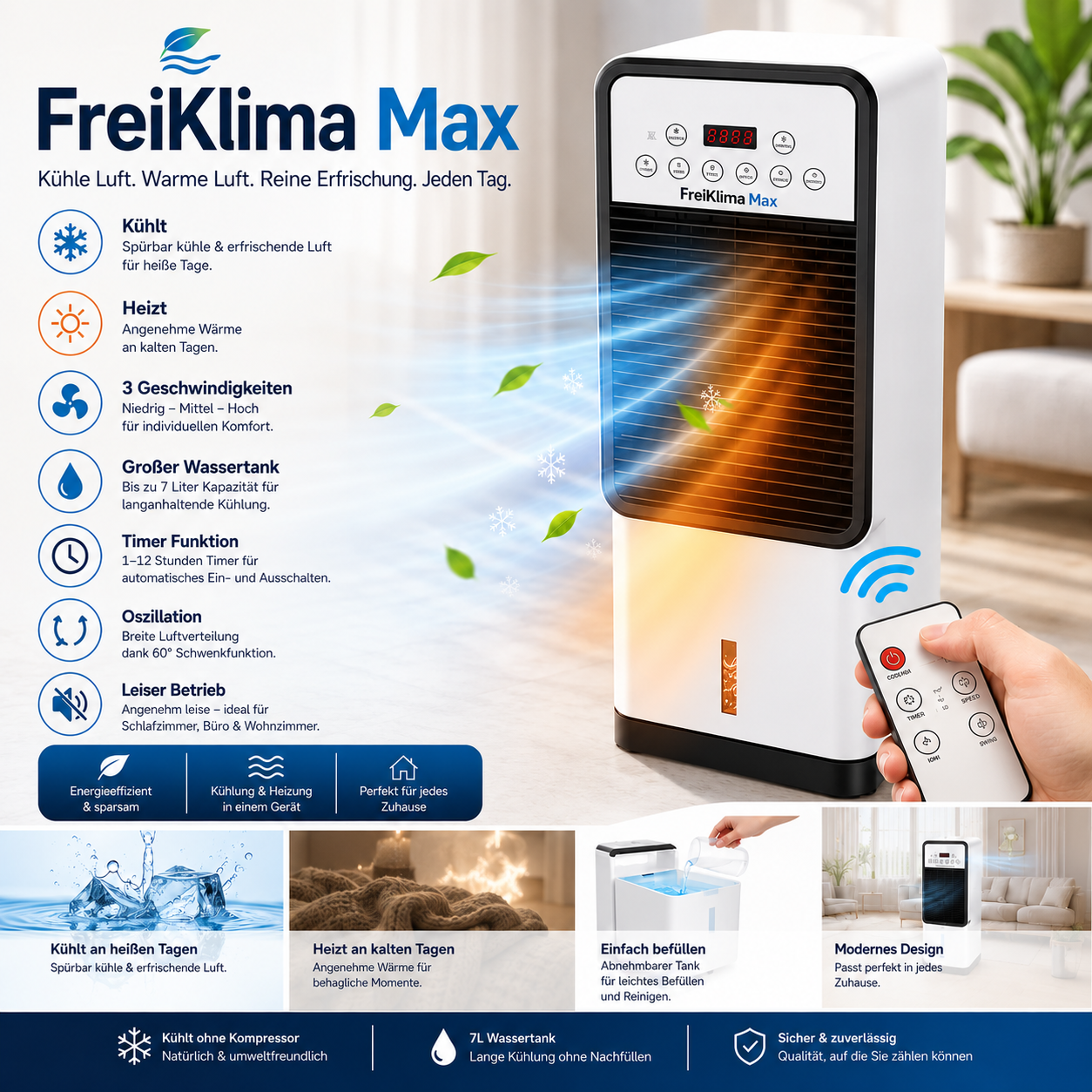 50% RABATT ❄️🔥 FreiKlima Max 2-in-1