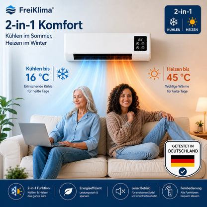 50% RABATT ❄️🔥 FreiKlima Pro 2-in-1