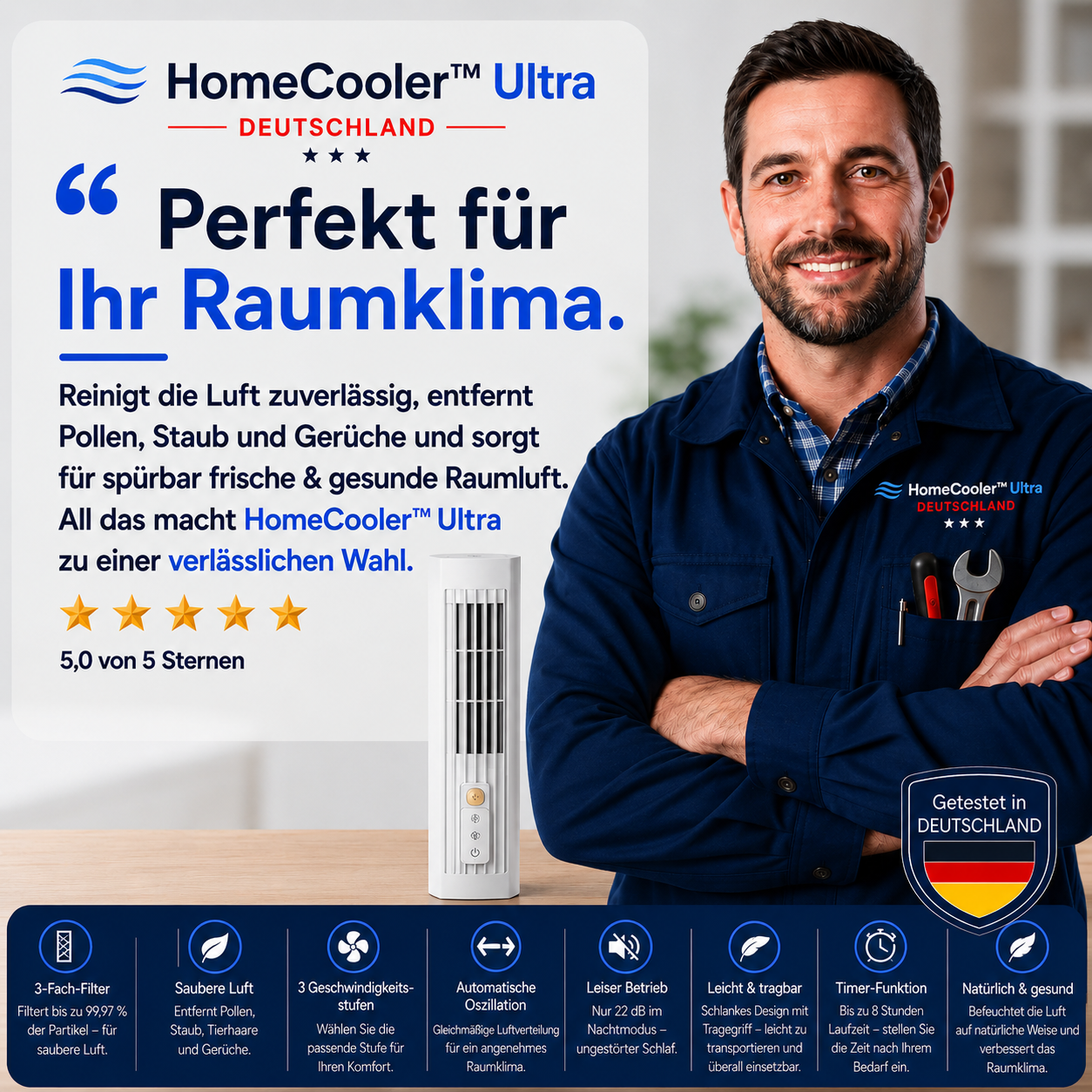 50% RABATT  ❄️🌞 HomeCooler™ Ultra Luftkühler