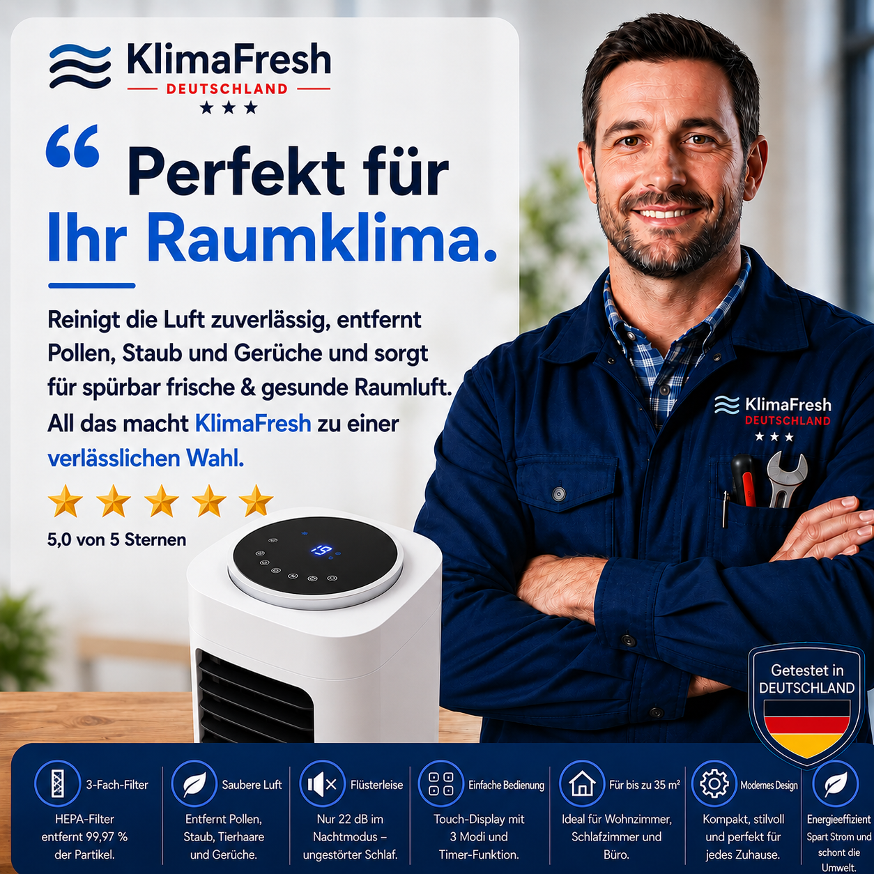 50% RABATT ❄️🌿 KlimaFresh™ Luftkühler