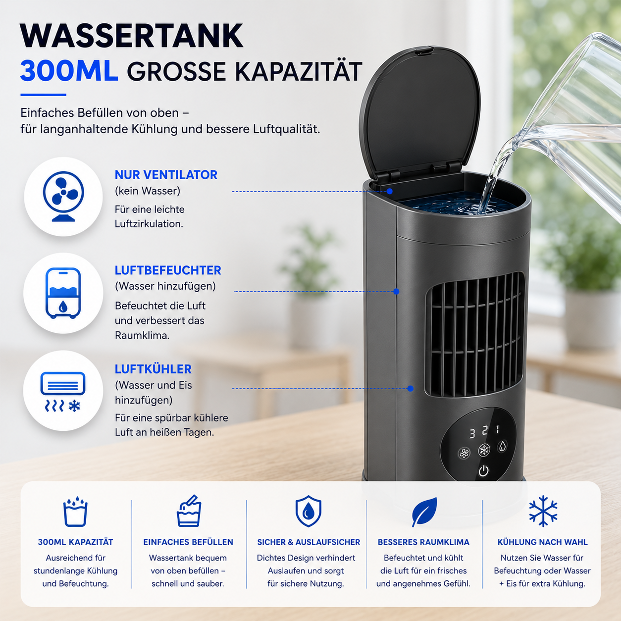 50% RABATT ❄️🌞 KlimaX™ Mini Luftkühler