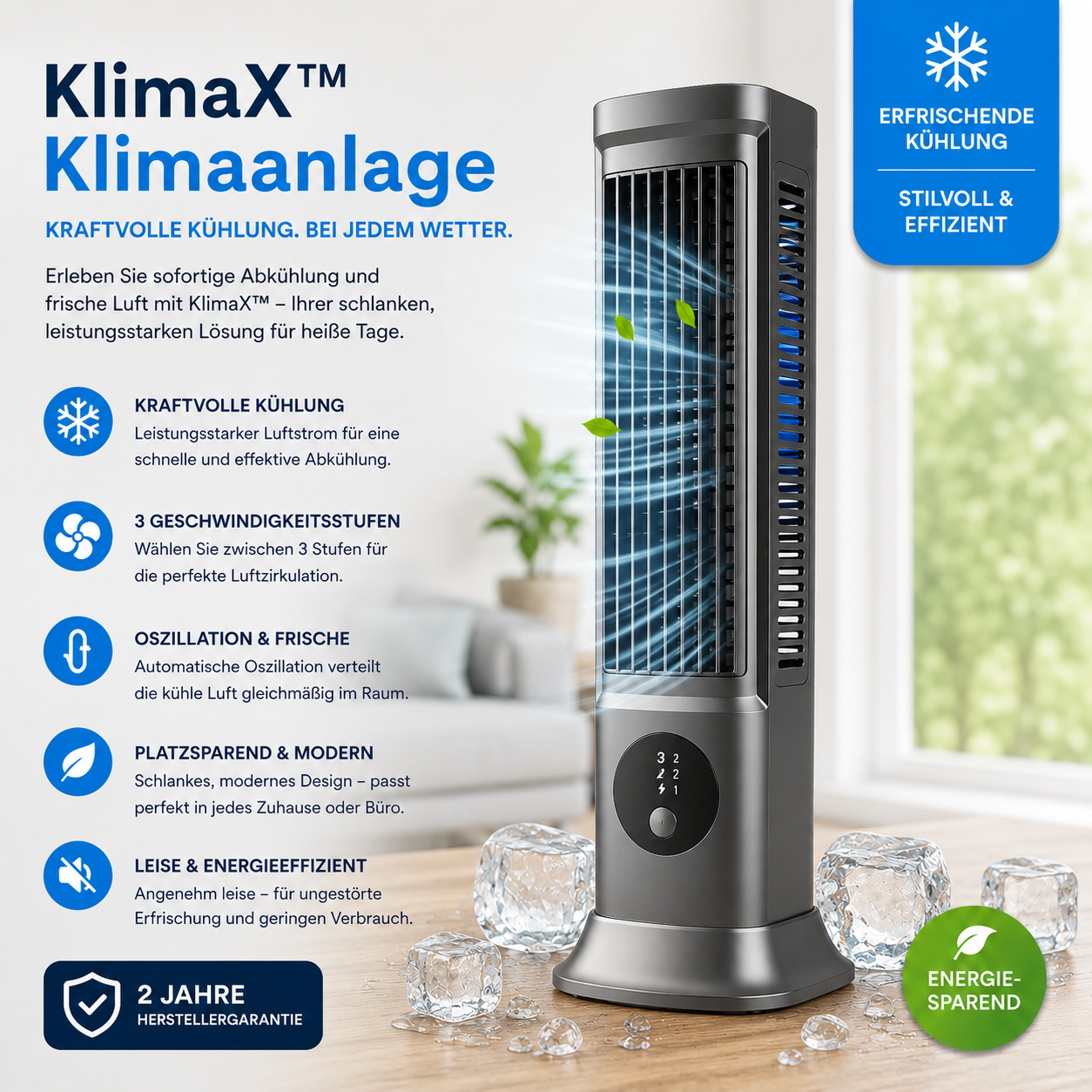 50% RABATT ❄️🌞 KlimaX™ Mini Luftkühler