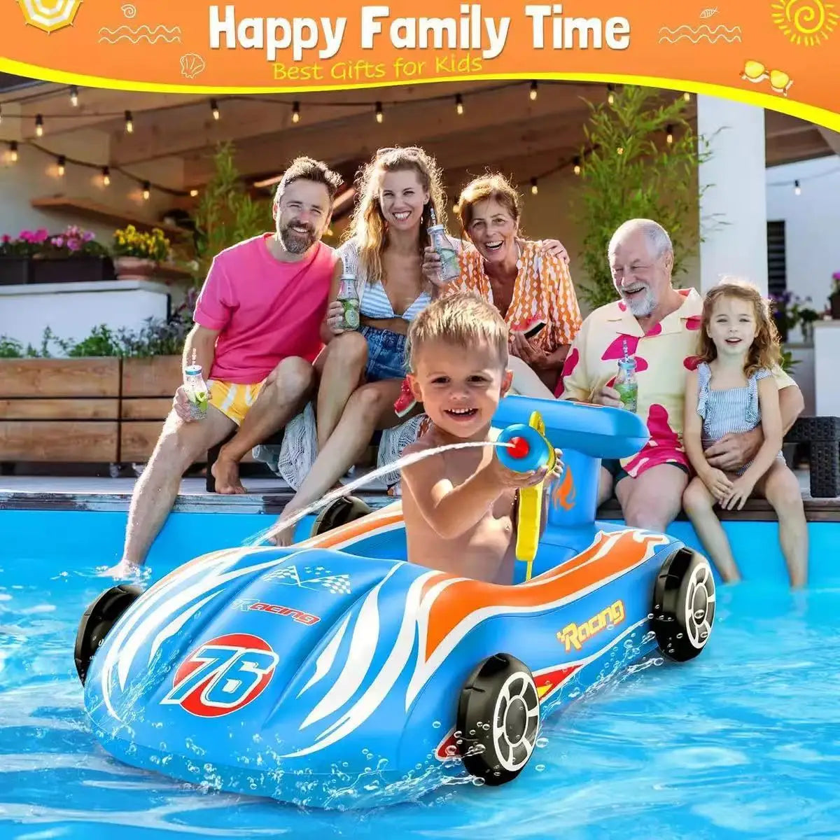 50% RABATT 🚗💦 Rennwagen Pool-Schwimmring