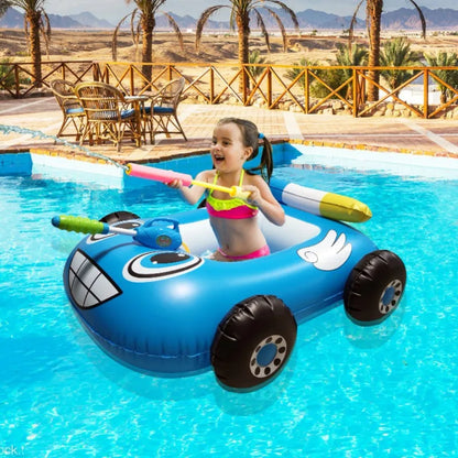 50% RABATT 🚗💦 Aufblasbarer Rennwagen-Schwimmring