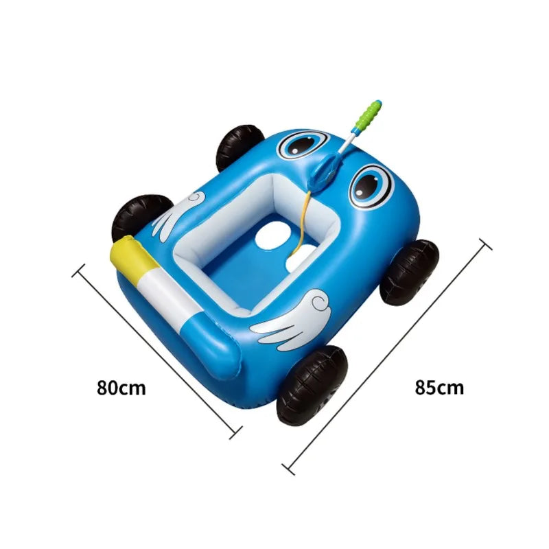50% RABATT 🚗💦 Aufblasbarer Rennwagen-Schwimmring