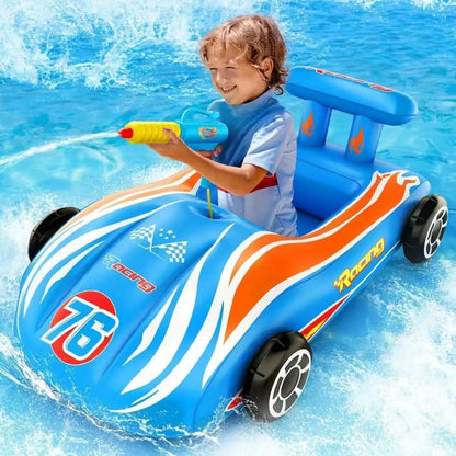 50% RABATT 🚗💦 Rennwagen Pool-Schwimmring