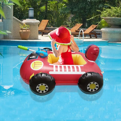 50% RABATT 🚗💦 Aufblasbarer Rennwagen-Schwimmring