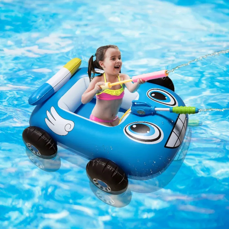 50% RABATT 🚗💦 Aufblasbarer Rennwagen-Schwimmring