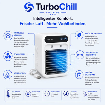 50% RABATT ❄️💧  MiniTurboChill™ Luftkühler