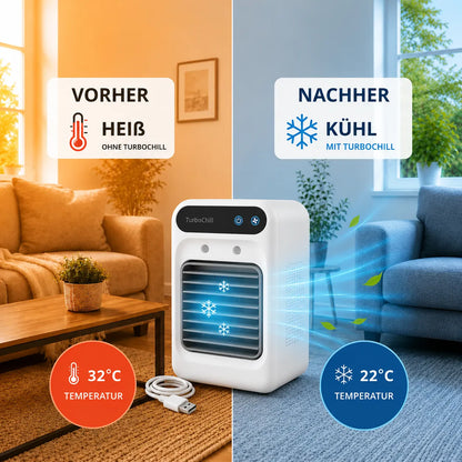 50% RABATT ❄️💧  MiniTurboChill™ Luftkühler