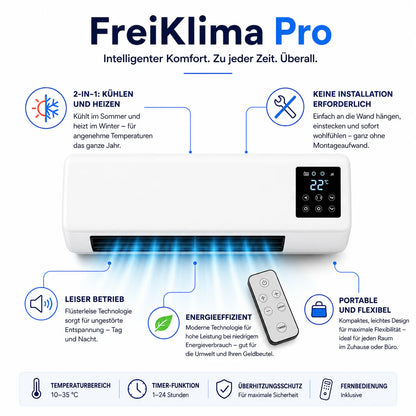 50% RABATT ❄️🔥 FreiKlima Pro 2-in-1