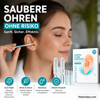 👂✨ Klebestäbchen zur Ohrreinigung