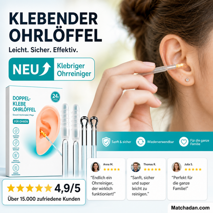 👂✨ Klebestäbchen zur Ohrreinigung