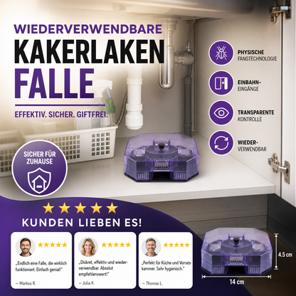 Wiederverwendbare Kakerlakenfalle ✨