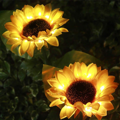 🌞🌻 Solar Sonnenblumenleuchte