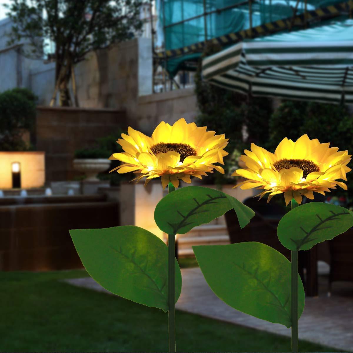 🌞🌻 Solar Sonnenblumenleuchte
