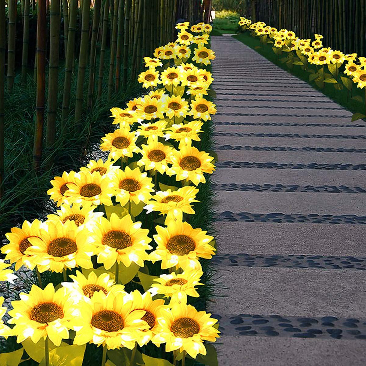 🌞🌻 Solar Sonnenblumenleuchte