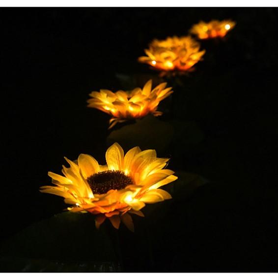 🌞🌻 Solar Sonnenblumenleuchte