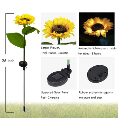 🌞🌻 Solar Sonnenblumenleuchte
