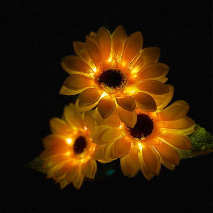 🌞🌻 Solar Sonnenblumenleuchte