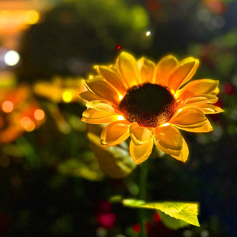 🌞🌻 Solar Sonnenblumenleuchte