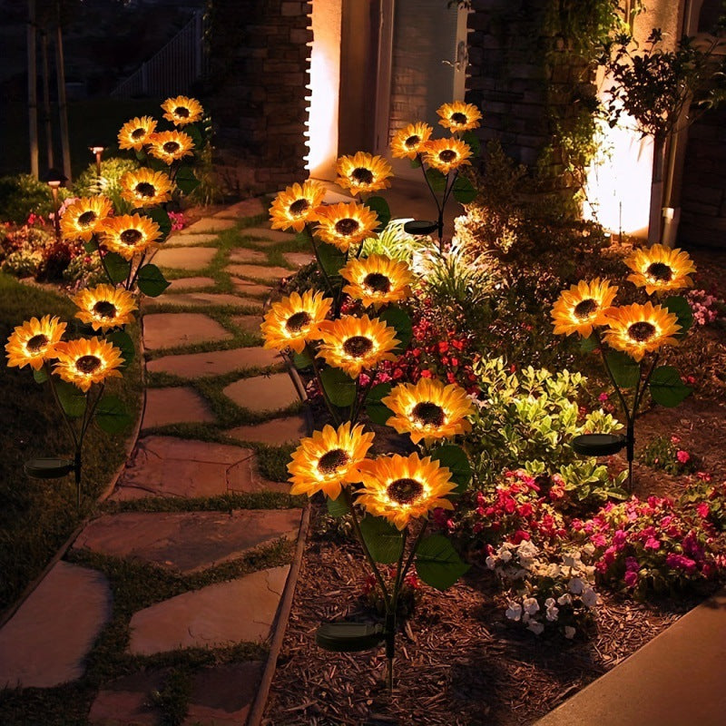🌞🌻 Solar Sonnenblumenleuchte