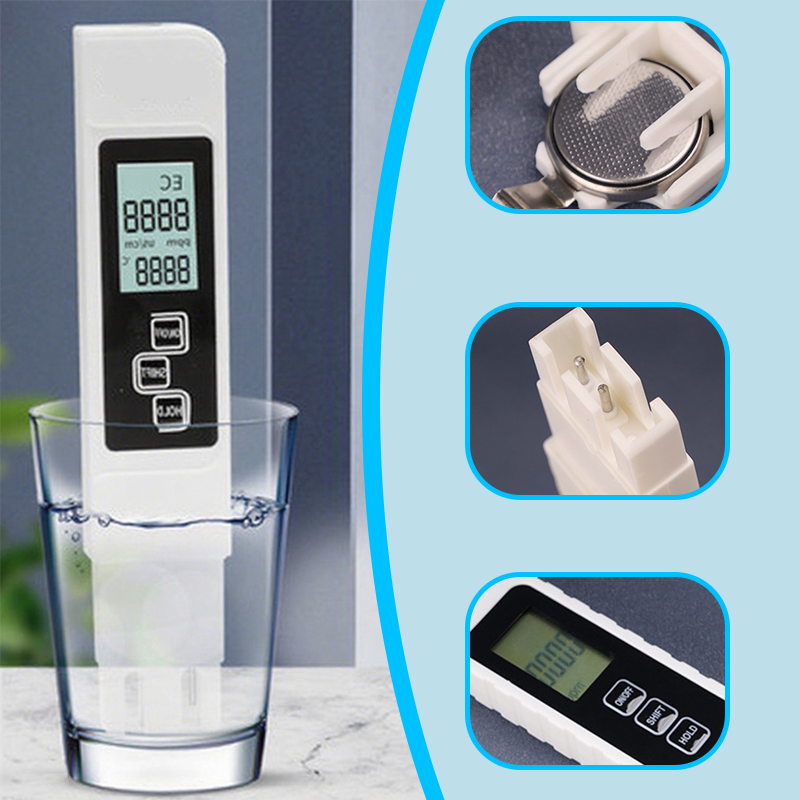 💧🔬 3-in-1 Wasserqualität Tester