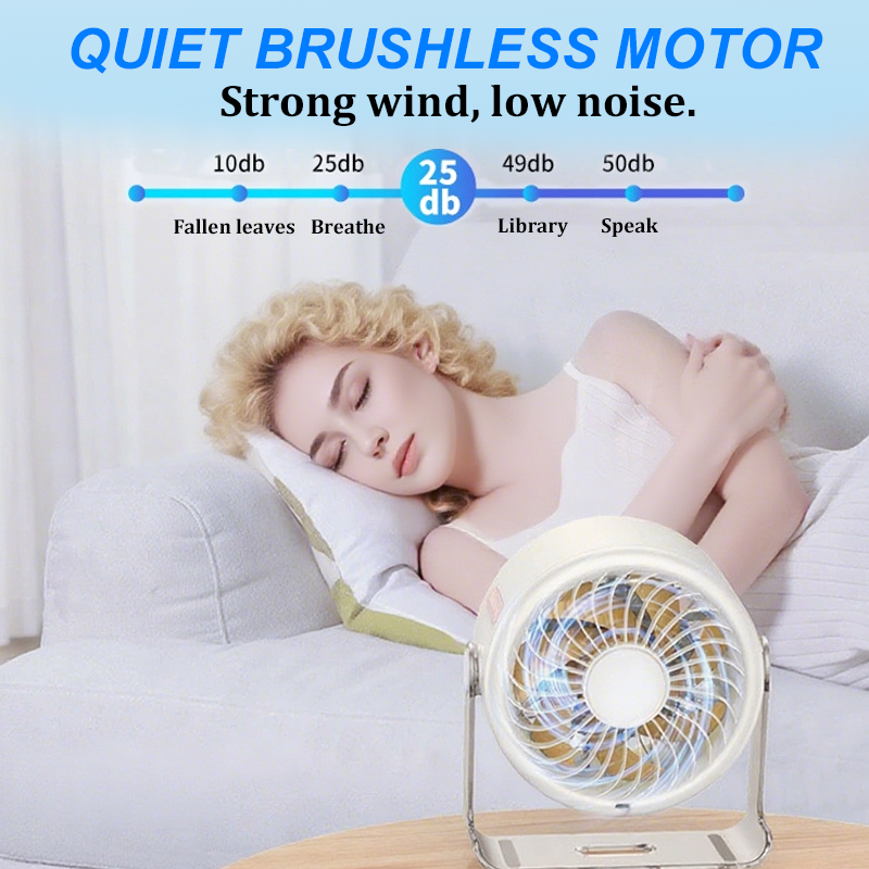 50% RABATT 🌀📊  Mini Tischventilator LED