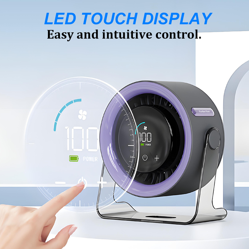 50% RABATT 🌀📊  Mini Tischventilator LED