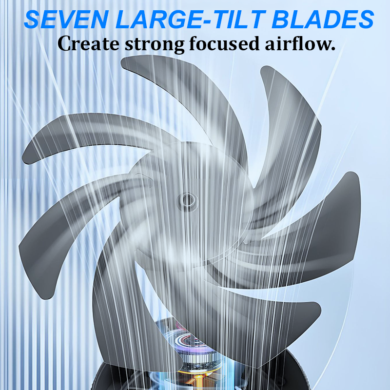 50% RABATT 🌀📊  Mini Tischventilator LED