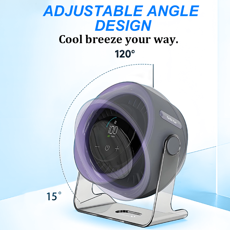 50% RABATT 🌀📊  Mini Tischventilator LED