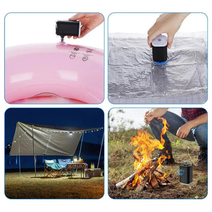 ⛺💨 Wiederaufladbare Camping-Luftpumpe