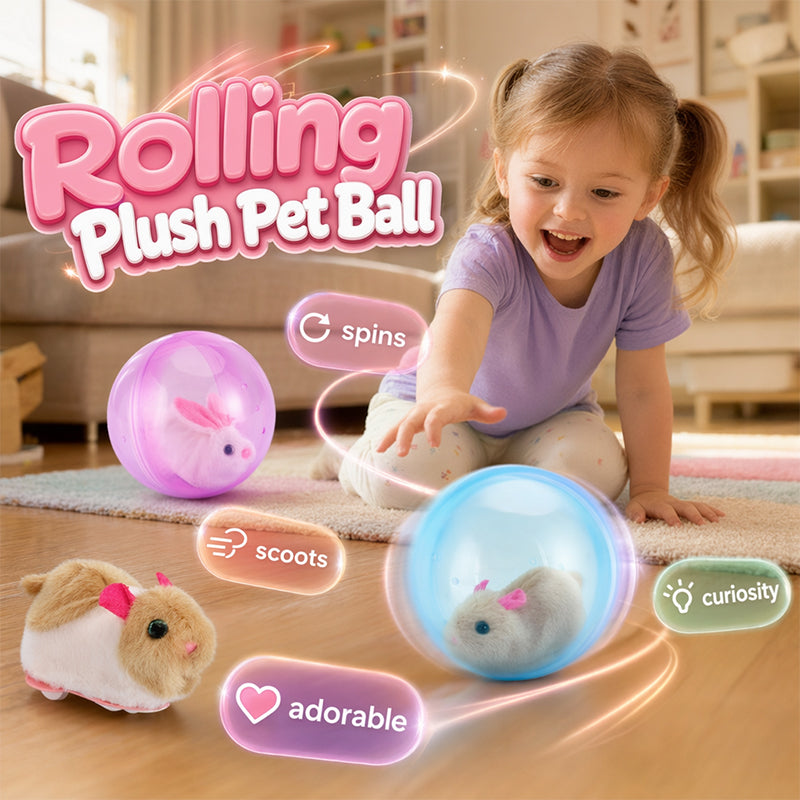 Rollender Plüsch-Spielball 🐱🎾